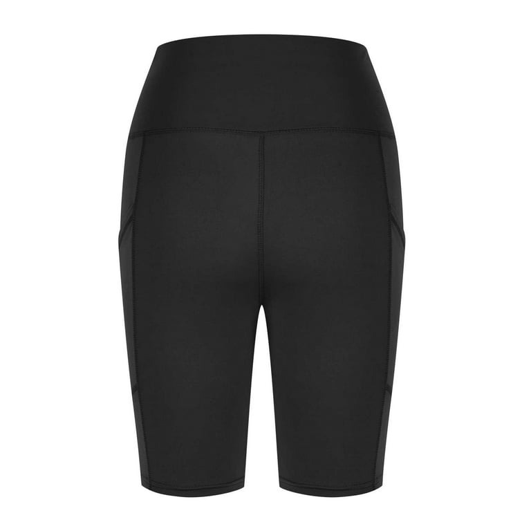 Women's Knee Length Leggings High Waisted Yoga Workout Exercise Capris For  Casual Summer With Pockets