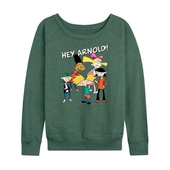 Hey Arnold! - Group Shot - Women's Lightweight French Terry Long Sleeve Shirt