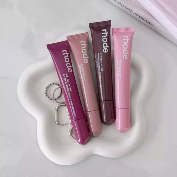 4 Colors Rhode Peptide Lip Tint Raspberry Jelly, Espresso, Toast