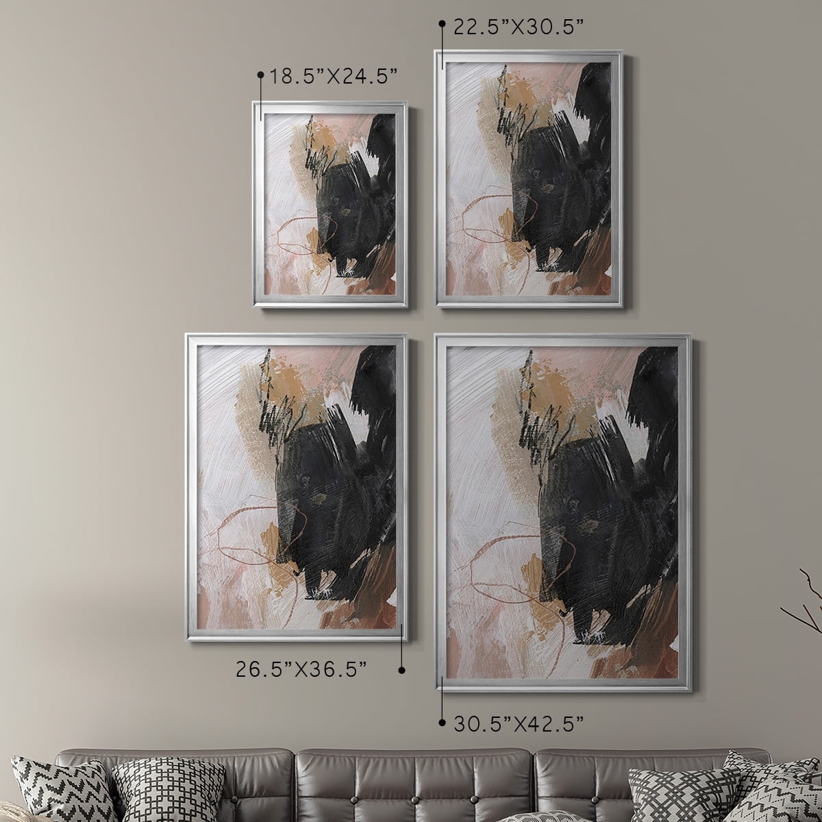 Unbleached Neutrals III Premium Framed Print - Ready to Hang