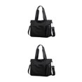 thumbnail image 2 of Wweixi 1/2/3 Sac Fourre-Tout Durable pour Femmes - Imperméable et Résistant à l'Usure, Multiples Poches, Noir, 2 Pcs, 2 of 6