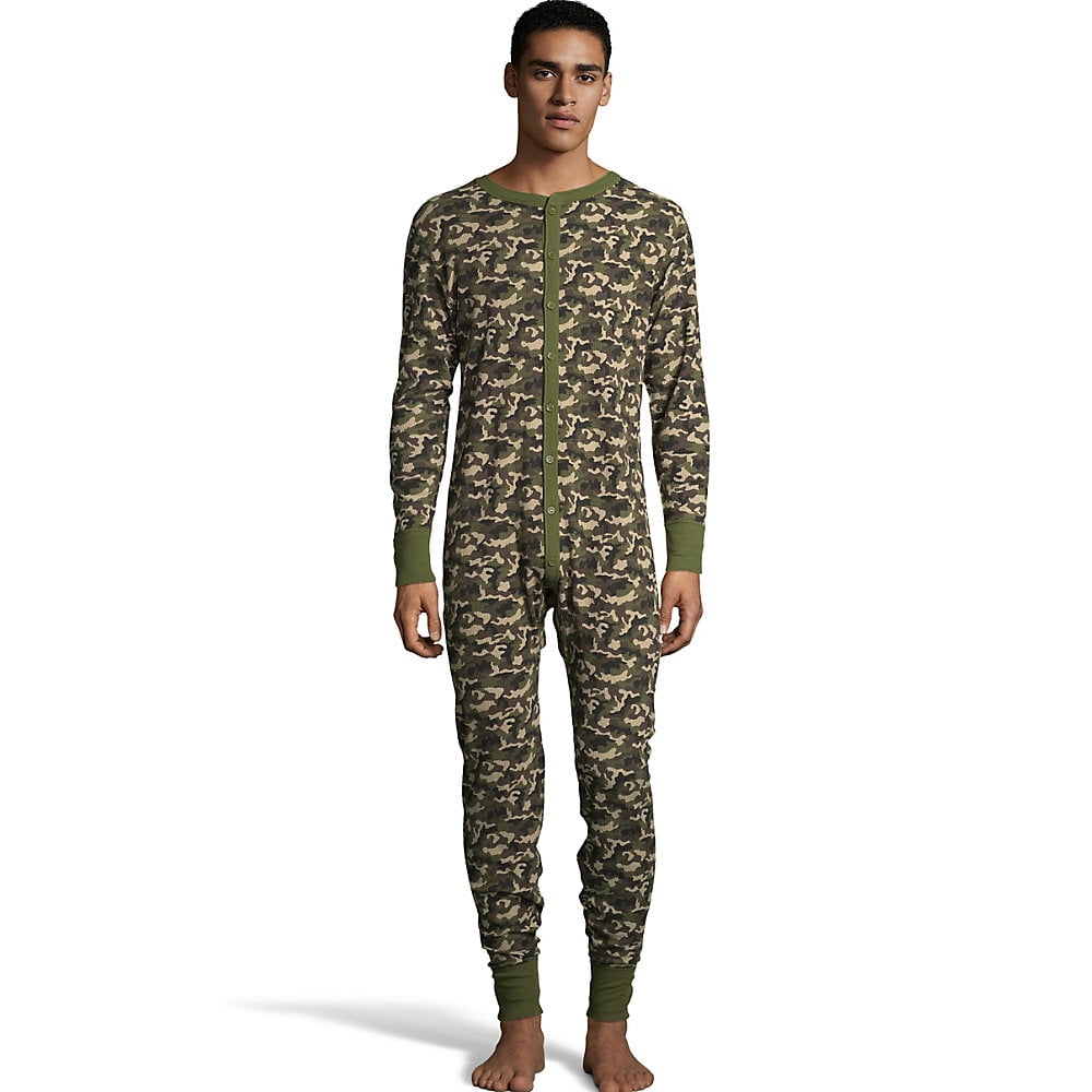 hanes camo thermal