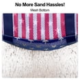 thumbnail image 4 of Bolsa de Playa de Malla en Color F con 9 Bolsillos para Mujer con Diseño de Bandera Americana, 4 of 9