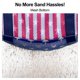thumbnail image 4 of Bolsa de Playa de Malla en Color F con 9 Bolsillos para Mujer con Diseño de Bandera Americana, 4 of 9