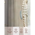 thumbnail image 6 of Sea Horse Sheer Curtains 72 Inch Long 2 Panels, Vintage Seahorse Gradient Brown Green Texture Light Filtering Rod Pocket Curtains, Sheer Voile Drapes for Living Room Bedroom, 52"x72", 6 of 8