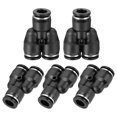 thumbnail image 1 of Uxcell Y Shape Plastic Push to Connect Fittings Ways Tube Connect Push Tube Fit Pneumatic Quick Fittings 3/8 Inch, 1 of 7