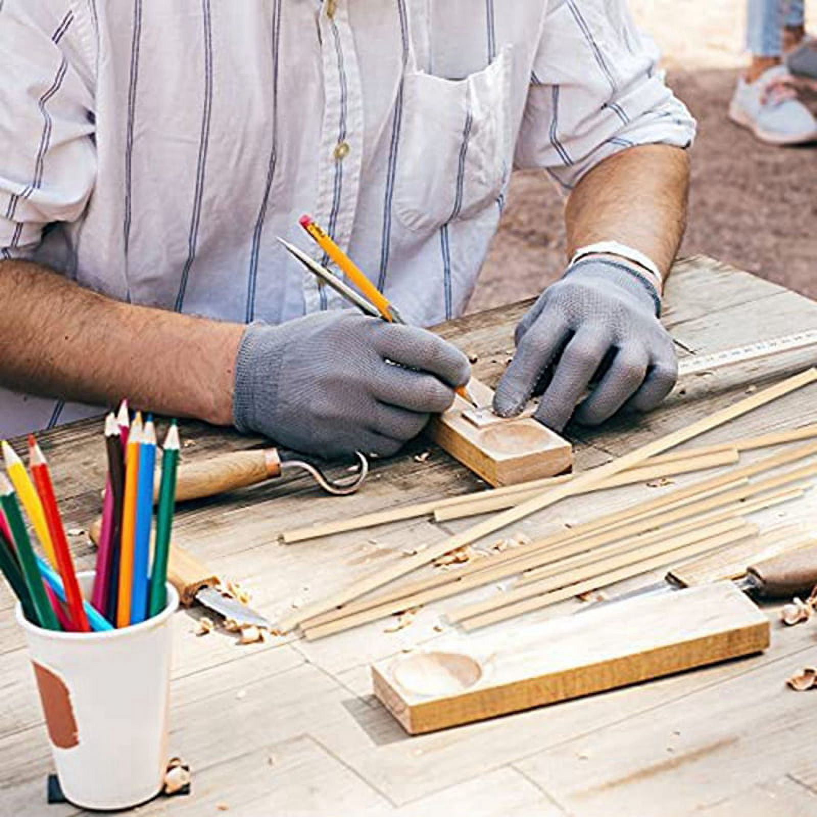 500 Pieces Dowel Rods Wooden Dowel Rod Craft Wood1/8,3/16,1/4,5/16,3/8X6Inch Sticks for Crafting DIY Wedding Ribbon Wand