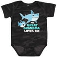 thumbnail image 3 of Inktastic My Great Grandma Loves Me with Cute Sharks Boys or Girls Baby Bodysuit, 3 of 5