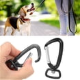 thumbnail image 4 of Rotatable Hooks, 360 Degree Rotation Rotating Square Bottom Hook  For Dog Leash For Outdoor Kite Golden Yellow,Black,Silver,Rose Red, 4 of 8