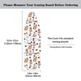 thumbnail image 5 of HELLHERO Cute Cartoon Cats and Paw Prints Ironing Board Cover, Pet Themed Kitten Pattern on White, Gift for Cat Lovers, 5 of 5