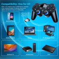 thumbnail image 2 of PC Controller Wireless for PS3 /Windows 10 8 7/Android, PC Game Controllers for Steam, Wireless Controller PC Game Controller for PC, PC Gaming Controller, PC Gamepad, Game, 2 of 7