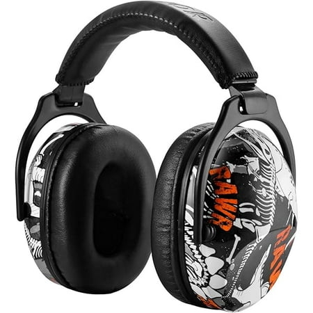 HZ015 Kids Ear Protection-SNR 27dB Safety Earmuffs Durable Composite Material Hearing Protector Boys Noise Cancelling Headphones - Black Dinosaur