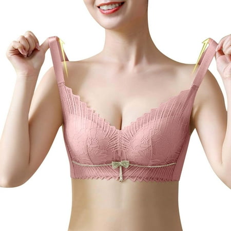 

GWAABD Cami Bras for Women Lace Latex Gathers and Closes The Auxiliary Milk and The Adjustable Underwear Is Comfortable and Sagging New Model Bra
