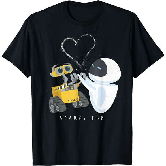 Disney Pixar Wall-E Eve Heart Sparks Fly T-Shirt T-Shirt