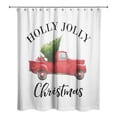 thumbnail image 2 of Creative Products Vintage Christmas Truck 71x74 Shower Curtain, 2 of 2