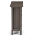 thumbnail image 3 of Simpli Home Bedford 32 inch Wide Solid Wood Transitional Low Storage Media Cabinet in Farmhouse Grey, 3 of 5