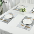 thumbnail image 7 of Unique Bargains Set of 8 Placemats for Kitchen Table Decor Silver, 7 of 7