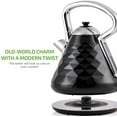 thumbnail image 3 of Ovente Electric Kettle 1.7 Liter Stainless Steel Cleo Collection, 1500 Watts with Fast Heating Element and Boil Dry Protection, Fashionable Gift for Friends and Family, Black (KS755B), 3 of 10