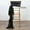 Black, variant on Efavormart 5pcs Chiffon Pink Curly Chair Sashes For Home Wedding Birthday Party Dance Banquet Event Decoration