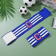 thumbnail image 2 of KAKOWELY 2 brazaletes elásticos con símbolo de capitán de equipo de fútbol para deportistas., 2 of 5