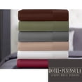 thumbnail image 3 of Blue Ridge Home Fashions Inc Hotel Peninsula Microfiber Wrinkle Resistant Bed Sheet Set Burgundy King, 3 of 5