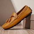 thumbnail image 4 of Men's Casual Loafers Slip On Leather Shoes Lightweight Driving Shoes Moccasins Classic Penny Loafer Flats Boat Shoes, 4 of 10