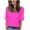 Pink B, variant on Dezsed Womens Tops Summer 2025 Casual Shirts Fashion Loose Cute T Shirt 1/2 Sleeve Tops Solid Basic Blouses Green XL