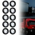 thumbnail image 6 of 10/20Pcs Round Led Marker Lights 12V Truck Trailer Amber White Side Led Light, 6 of 6