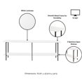 thumbnail image 4 of JERFIT 70.8" Modern White Console Table with 2 Shelves, Sofa Table for Living Room Entryway, 4 of 10