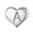 A, variant on Silvora Initial Heart Bracelet Charms Bracelets 925 Sterling Silver Chain Bracelets for Women - Letter A