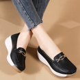thumbnail image 3 of Mepaouo Womens Loafers Soft Leather Casual Walking Penny Flats Orthopedic Slip on Nurse Shoes, 3 of 6