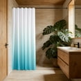 thumbnail image 6 of Tuvgenk Solid Color Plastic Shower Curtain 70.87x70.87in Blue Bathroom Curtain Durable Waterproof Washable Decor, 6 of 7