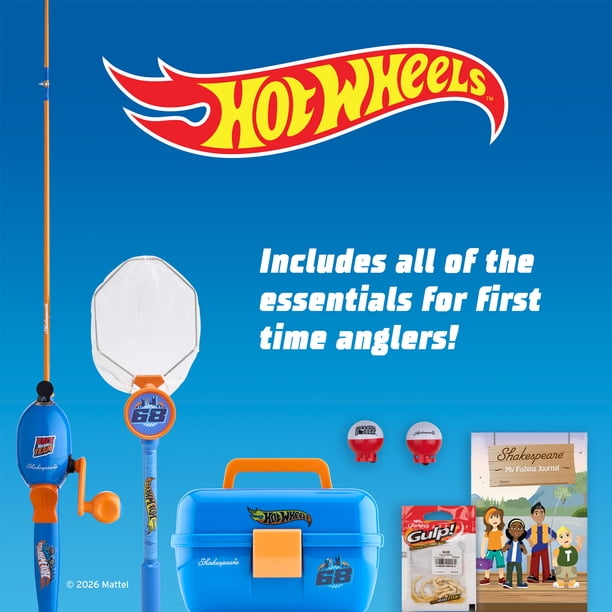 Shakespeare Mattel Hot Wheels Beginner Fishing Kit - Walmart.com