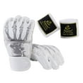 thumbnail image 3 of Guantes de boxeo de medio dedo, guantes de MMA, mitones deportivos, guantes de sparring, guantes de boxeo Esqueleto blanco, 3 of 9