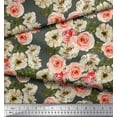 thumbnail image 3 of Soimoi Rayon Crepe Fabric Ranunculus with Bunch Floral Fabric Prints by Yard 46 Inch Wide, 3 of 3