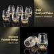 thumbnail image 3 of Gafas de chupito DUJUST Diamond Crystal con hoja de oro de 24 quilates, 45 ml, 2 unidades, 3 of 6