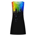 thumbnail image 5 of Fankiway Robe Débardeur Décontractée d'Été Imprimée pour Femmes Robe de Plage Sans Manches Robes d'Été pour Femmes Liquidation Robes pour Femmes Grande Taille Liquidation, 5 of 5