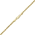 thumbnail image 5 of 10K Yellow Gold Solid Diamond Cut Rope Chain Necklace (2mm, 22"), 5 of 5