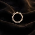 thumbnail image 4 of Vinali Solid 14k Gold Minimalist Circle CZ Pendant, 4 of 6