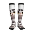 thumbnail image 3 of Compression Socks for Women and Men - Cute Cartoon Kitten Compression Socks Circulation for Workout, 3 of 8