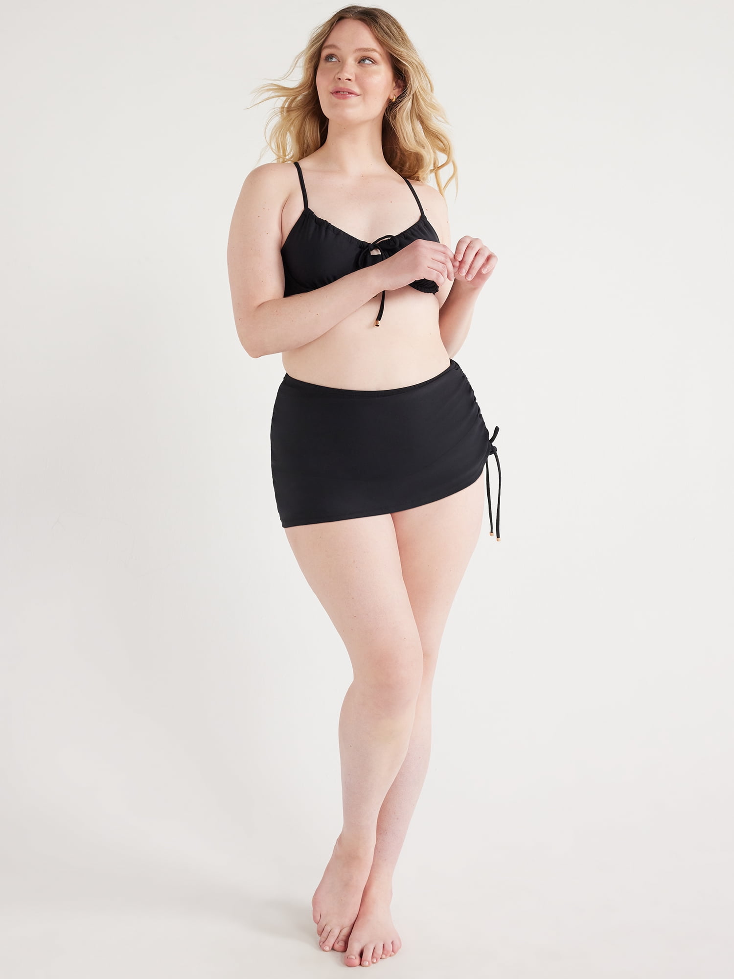 Time and Tru Women's and Women's Plus Skirtini Swim Bottoms, Sizes S-3X