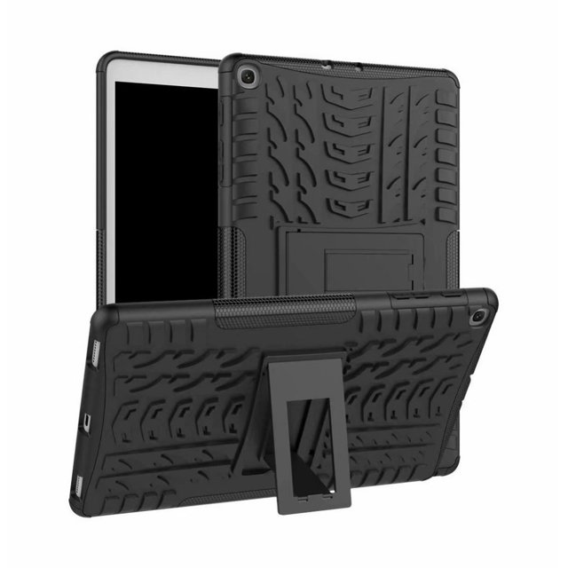 Étui pour Samsung Galaxy Tab A 10.1 Pouces 2019 SM-T515/T510 Coque Arrière Rigide Robuste avec Support