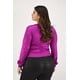 thumbnail image 3 of Blusa escote cruzado Roman Fashion Tallas Extras 11758 Magenta fucsia oscuro 42, 3 of 7