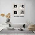 thumbnail image 2 of Vintage Music Art Prints Music Wall Decor - Black and White Musical Instrument Wall Art - Retro Microphone Piano Guitar Canvas Poster for Music Room Bedroom Decor (Set of 4, 8"x10" Unframed), 2 of 4
