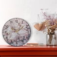 thumbnail image 6 of YAZAOO Decorative Wall Clock Size：25cm Harmony in Bloom Design Pattern Clock, 6 of 10