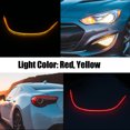 thumbnail image 2 of Unique Bargains 2pcs 45cm 17.7inch Car LED Headlight Strip for Daytime Running Lights Sequential Switchback LED Strip Yellow and Red, 2 of 7