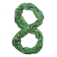 thumbnail image 2 of Womens Happy Skulls Soft Scarf - Green, 2 of 2
