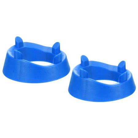Uxcell Basketball Football Plastic Sports Ball Display Stand Holder with 4 Support Feet  Blue 2 Pack