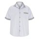 thumbnail image 4 of Mens Manga Corta Botón Abajo Camisas Bolsillo de Cuello Turndown de Negocios, Moda Algodón/Blusa de Mezcla de Lino, 4 of 8
