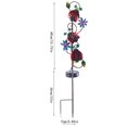 thumbnail image 2 of Luz Solar Lámpara solar para césped, artesanía, enchufe de tierra de hierro, luz de 600 mAh, decoración de jardín (mariquita), 2 of 6